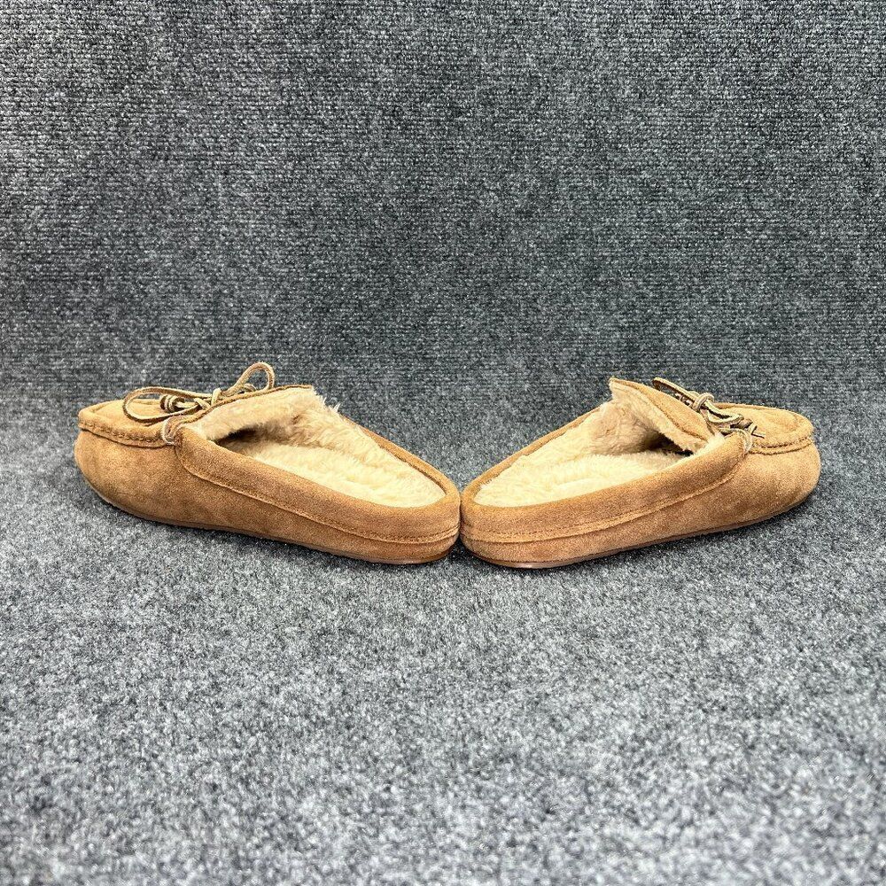 Madewell Moccasin Scuff Slippers Women's Size 10 Tan Suede Comfort Slip On Shoes - Picture 6 of 14